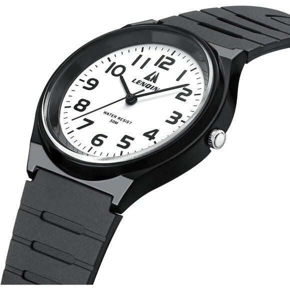 ⚡Mens Watches Analog Quartz Sports Unisex Fashion Casual Designer Military Time - Picture 3 of 10